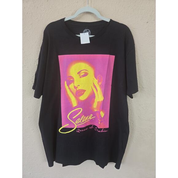 Selena Queen Of Cumbia T Shirt, Black Tee, Men's Size 2X, XXL - Picture 1 of 5